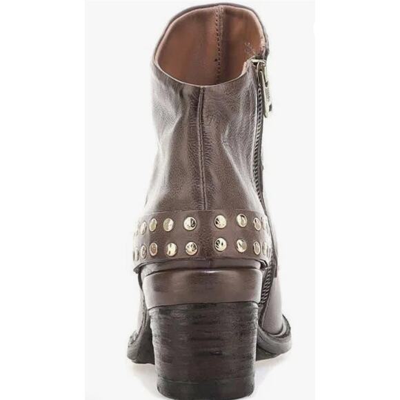Brown Leather Ankle Boots - Picture 5 of 5